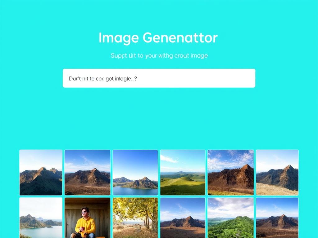 Canva AI Image Generator interface showing text prompt and generated images Canva AI Image Generator interface showing text prompt and generated images