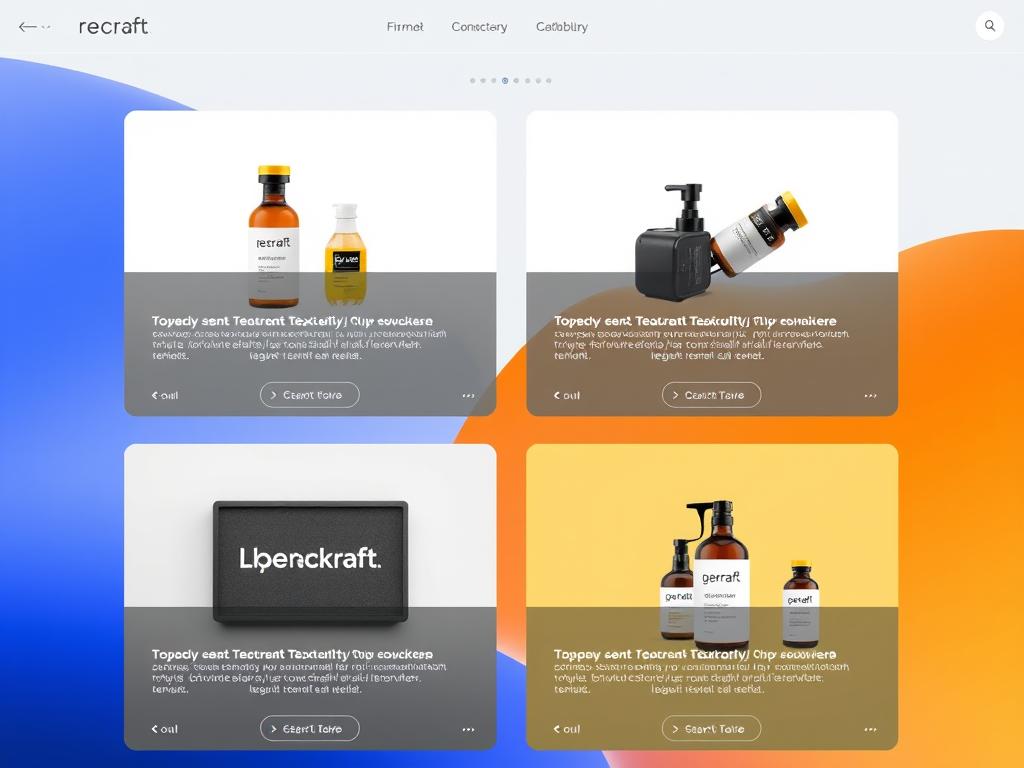Recraft AI interface showing text-accurate image generation capabilities Recraft AI interface showing text-accurate image generation capabilities