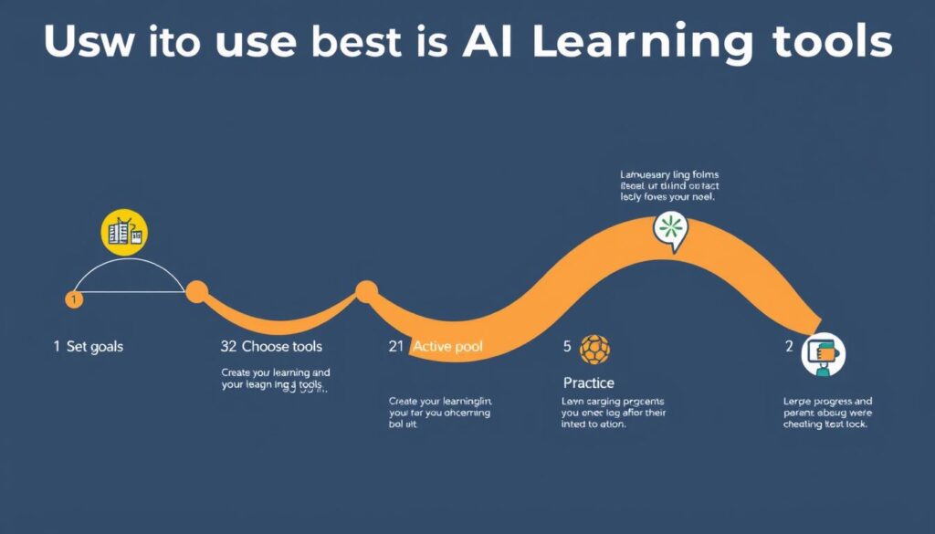 Step-by-step workflow showing how to use AI learning tools effectively Step-by-step workflow showing how to use AI learning tools effectively