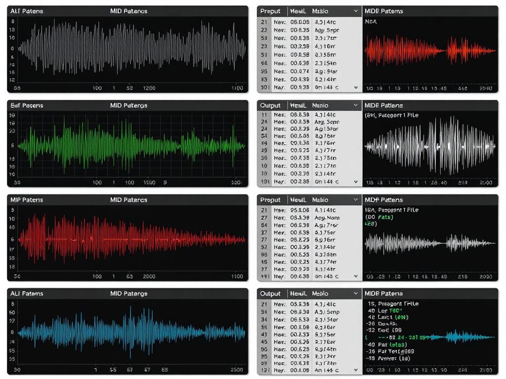 Various output formats from AI music generators